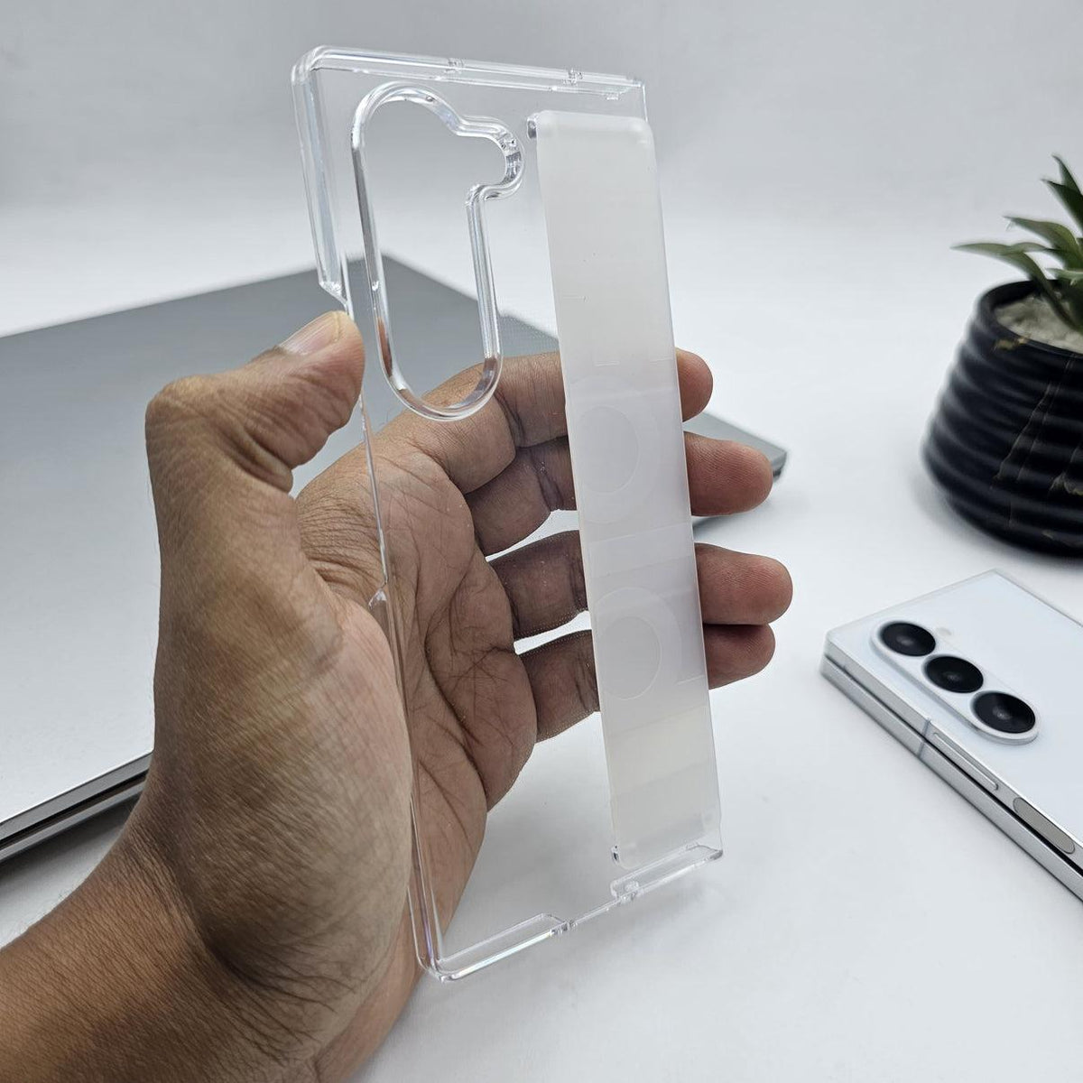 Samsung Galaxy Z Fold 7 Case with Built-In Kickstand Grip – Slim, Shockproof & Stylish
