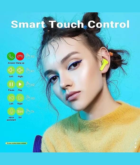 Premium TWS Earbuds | Dual Mic ENC | Wireless 5.3 | HD Display Transparent Case